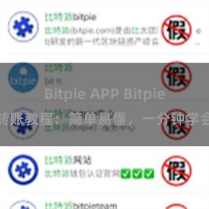 Bitpie APP Bitpie转账教程：简单易懂，一分钟学会