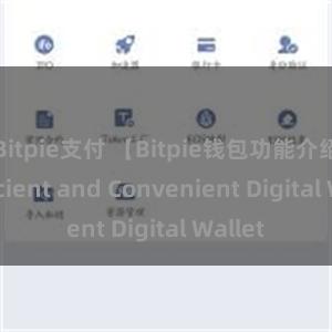 Bitpie支付 【Bitpie钱包功能介绍】Efficient and Convenient Digital Wallet