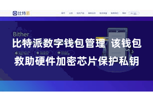 比特派数字钱包管理  该钱包救助硬件加密芯片保护私钥