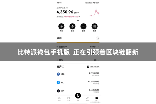 比特派钱包手机版  正在引颈着区块链翻新