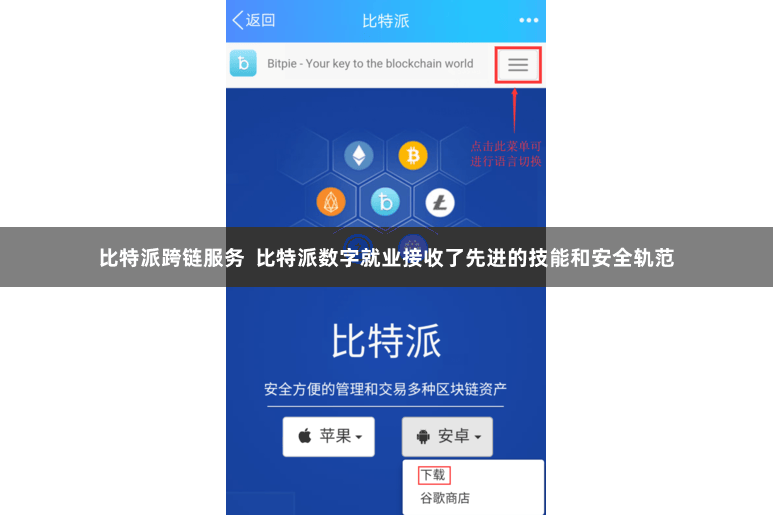 比特派跨链服务  比特派数字就业接收了先进的技能和安全轨范