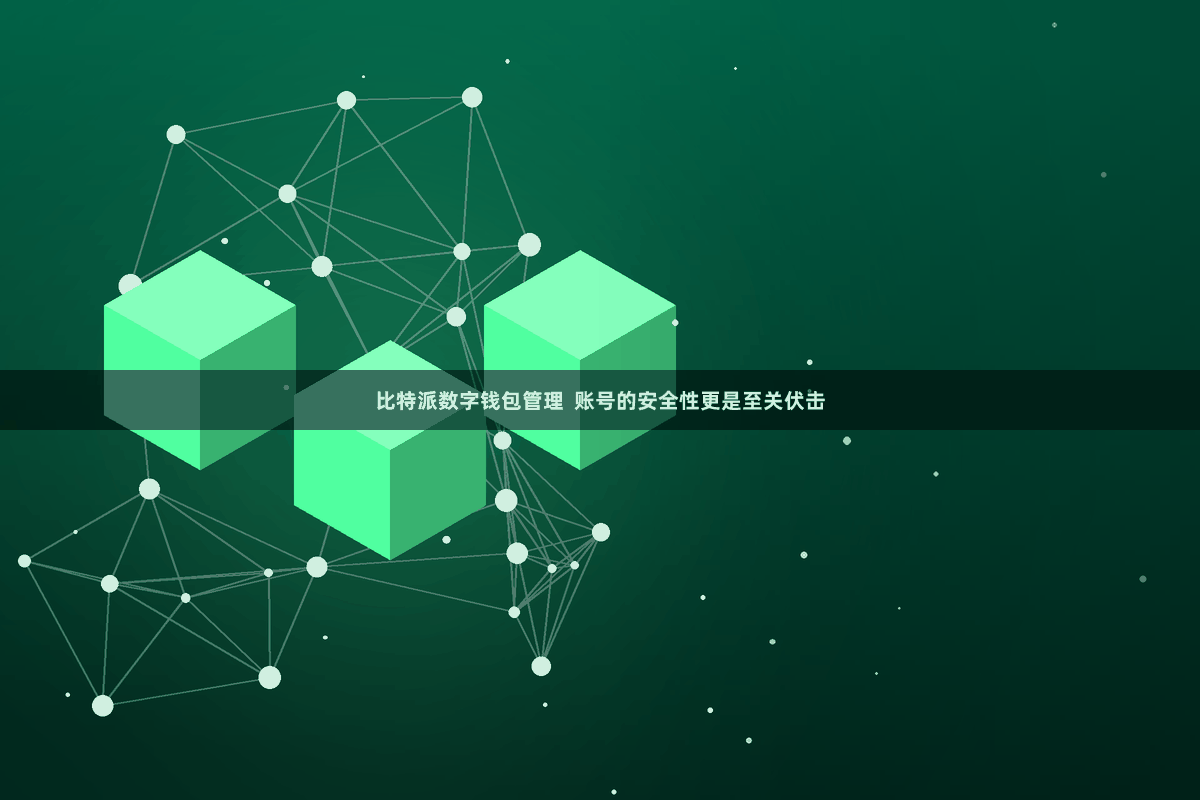 比特派数字钱包管理  账号的安全性更是至关伏击
